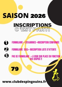 affiche inscriptions 2026